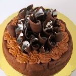 Flourless Chocolate Cake with Chocolate Coils